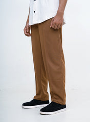 Men's Imported Plated Brown Baggy Joggers