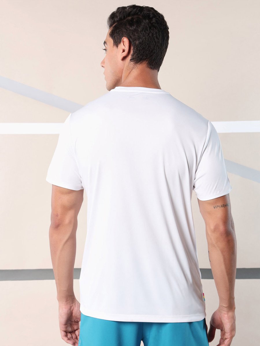 Men's Imported Mesh Dry - Fit White Tees - URBAN WOLFS