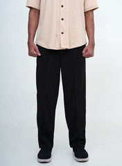 Men's Imported Plated Black Baggy Joggers