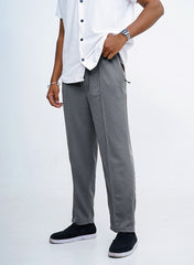 Men's Imported Plated Charcoal Baggy Joggers