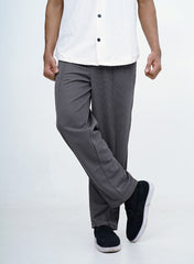 Men's Imported Plated Charcoal Baggy Joggers