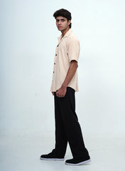 Men's Imported Plated Black Baggy Joggers