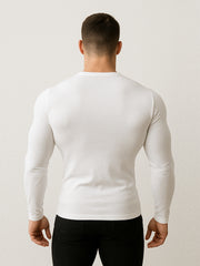 Men’s Premium Imported Dri-Fit Full Sleeve White Shirt