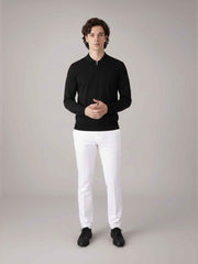 Urban Wolfs Imported Flex Lock Black Zipper Polo