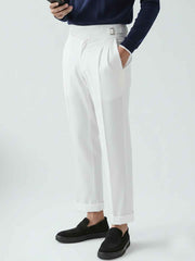 Urban Wolfs Double-Buckle Gurkha Pant Off White