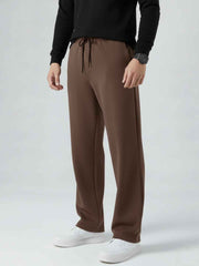 Men's Imported Loose Bottom Dark Brown Trouser