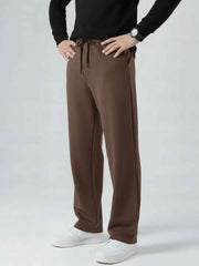 Men's Imported Loose Bottom Dark Brown Trouser