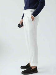 Urban Wolfs Double-Buckle Gurkha Pant Off White