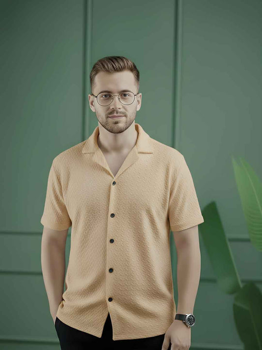 Men’s Luxury Imported Coat Collar Skin Shirt