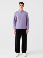 Urban Wolfs Imported Flex Lock Light Purple Zipper Polo