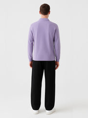 Urban Wolfs Imported Flex Lock Light Purple Zipper Polo