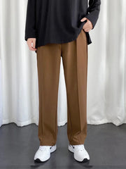 Men's Imported Plated Brown Baggy Joggers