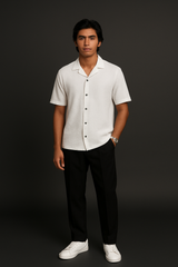 Elite Men’s Limited Edition White/Black Cord-Set