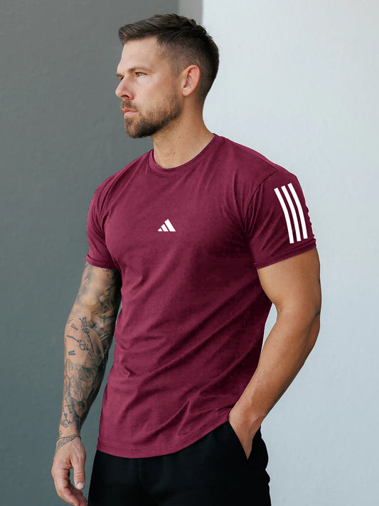 Men's Imported Mesh Dry-Fit Maroon Tees