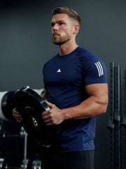Men's Imported Mesh Dry - Fit Navy Tees - URBAN WOLFS