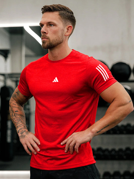 Men's Imported Mesh Dry-Fit Red Tees