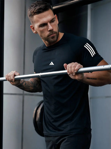 Premium Imported Mesh Dry-Fit T-Shirt – Black