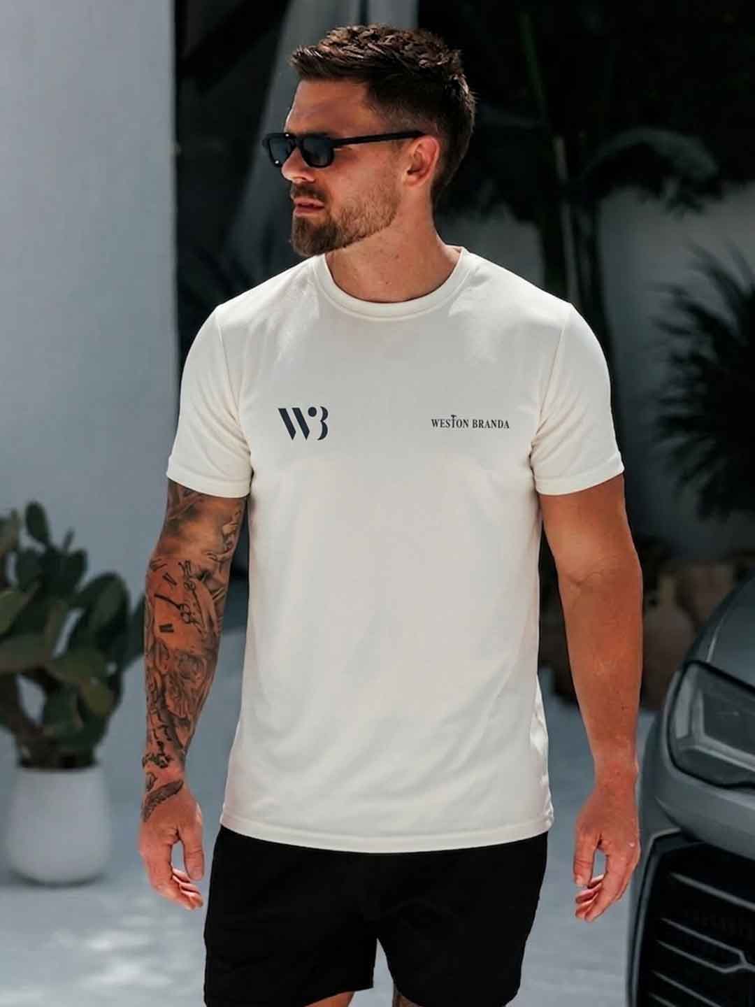 Urban Wolfs Men's Imported White Tee - URBAN WOLFS