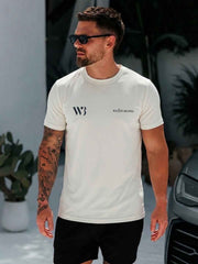 Urban Wolfs Men's Imported White Tee - URBAN WOLFS