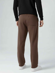 Men's Imported Loose Bottom Dark Brown Trouser