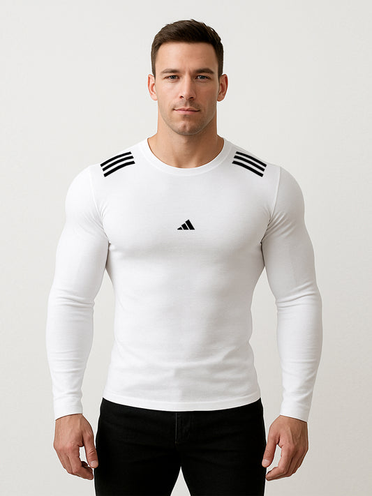 Men’s Premium Imported Dri-Fit Full Sleeve White Shirt