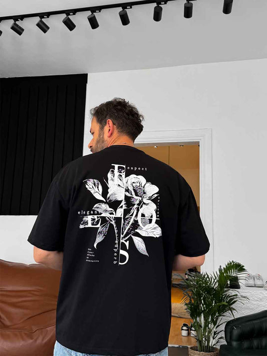 Urban Wolfs Imported Down Shoulder Respect Tee Shirt - URBAN WOLFS