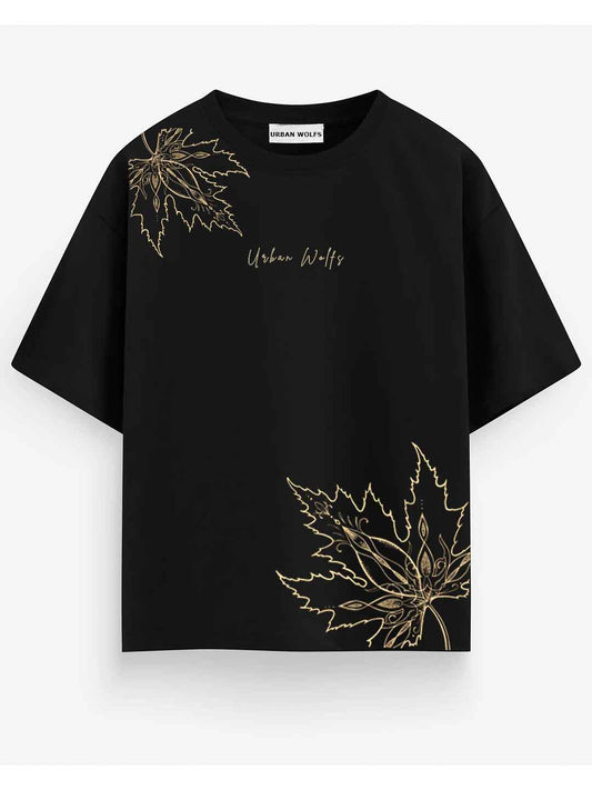 Urban Wolfs Imported Down Shoulder Gold Tee Shirt - URBAN WOLFS
