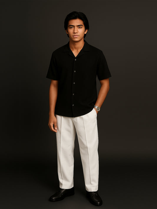 Elite Men’s Limited Edition Black/White Cord-Set