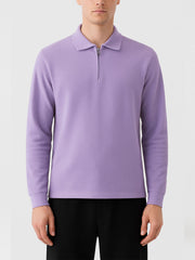 Urban Wolfs Imported Flex Lock Light Purple Zipper Polo