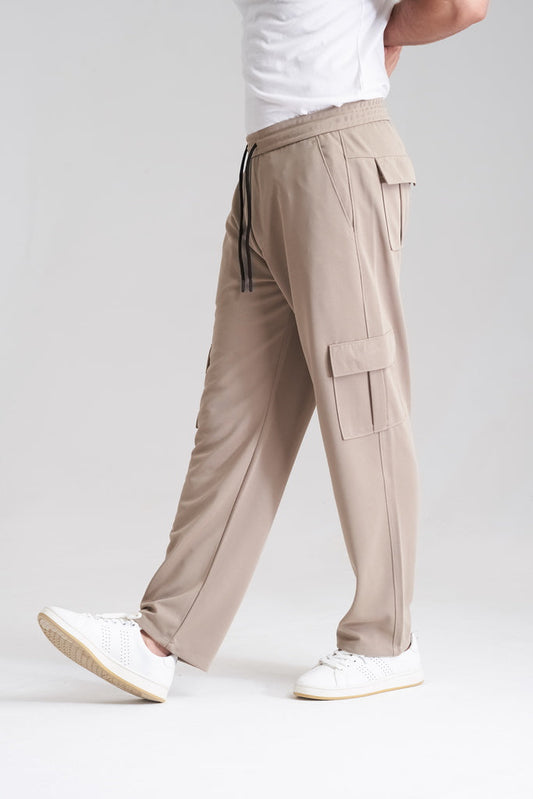 Imported Oversized Cargo Trouser -  Baige