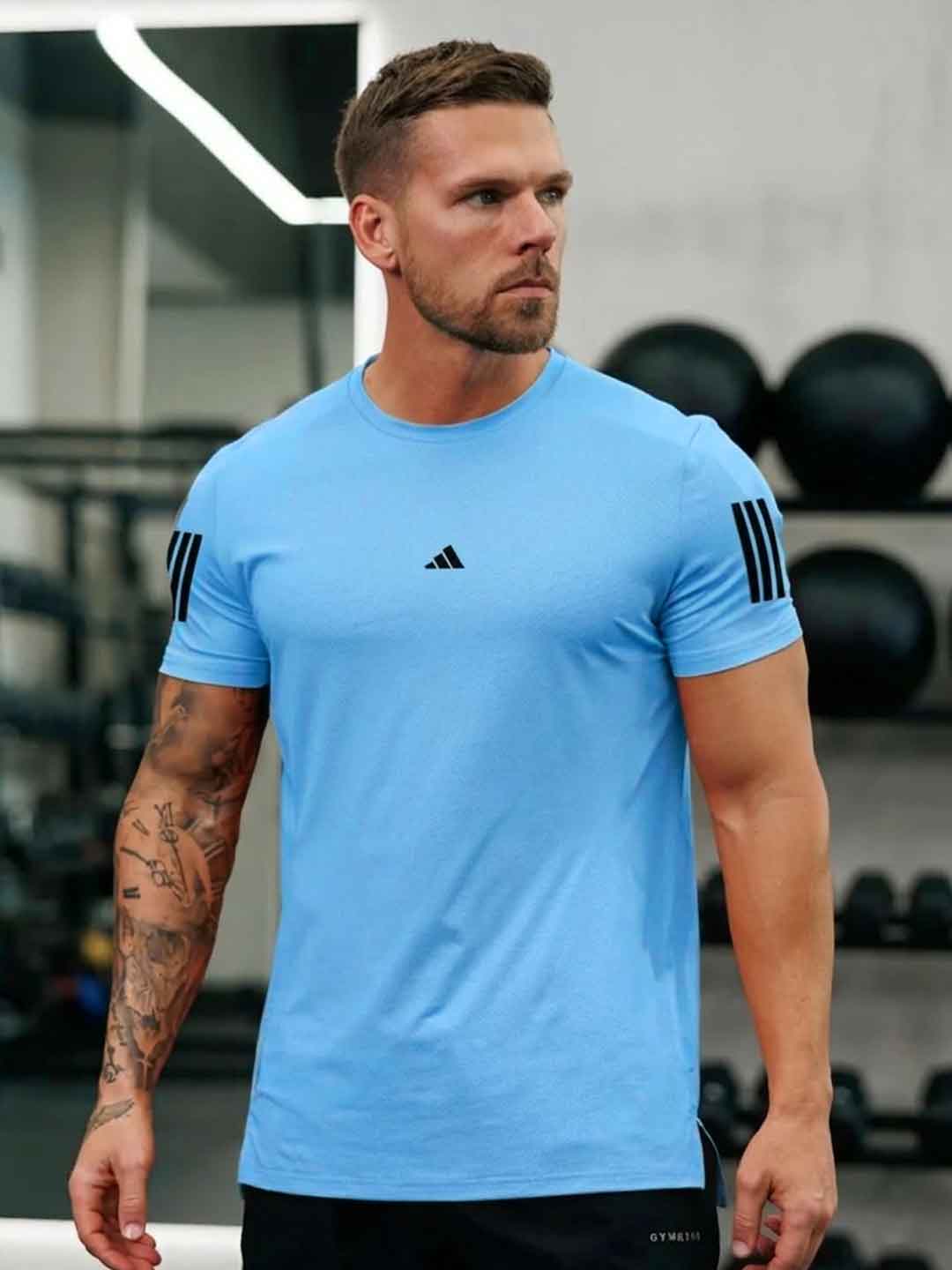 Men's Imported Mesh Dry - Fit Sky Tees - URBAN WOLFS